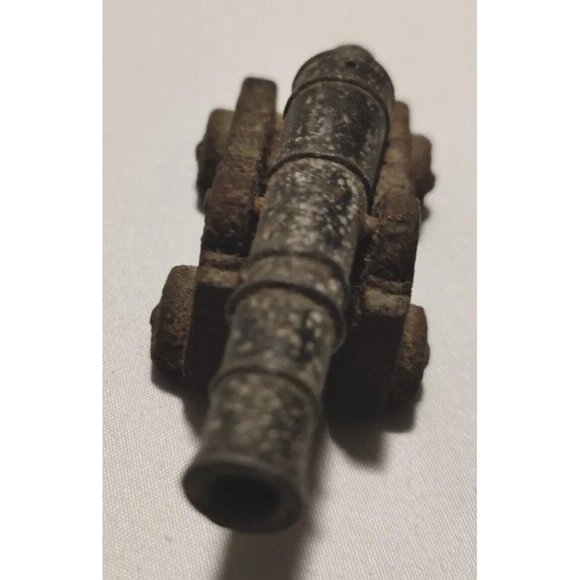 Vintage Penncraft USA Small Cast Iron Brass Toy Mini Civil War Cannon 3x1x1" - Picture 3 of 9